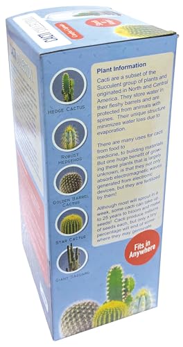 Cactus Terrarium Grow Kit by Unique Gardener - DIY Indoor Hanging or Standing Garden Starter Set with Complete Supplies, Easy to Grow Terrariums for Home Decor! - style: Cactus Collection