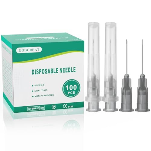 100Pcs 22Ga 5/8 Inch Needle Luer Lock, 22G Dispensing Needles - size: 22G-5/8 Inch（16MM）