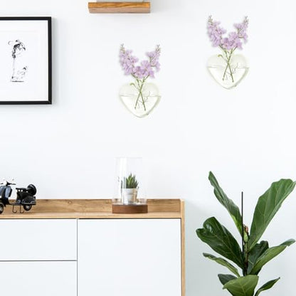 XXXFLOWER Propagation Wall Hanging Vases Planters, 2 Pack Love Water Vases | Planters Propagation Station, Wall Hanging Plant Holder Air Plant Terrariums for Hydroponic Plants, Home Office Decor Gifts - size: 2 Love Wall Hanging