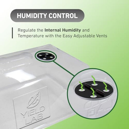 7 Inch Clone Dome - 50 Pack Humidity Vented Domes - Plant Growing - color: Clear, size: 50-Pack