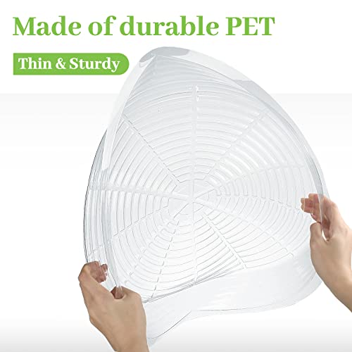Shellwei 18 Pieces 16" 18" 20" Plant Saucers Clear Durable Plant Saucer Plastic Plants Saucers for Indoors Outdoors Clear Flower Pot Drip Trays Plants Garden Pot Saucer Trays - size: 16 Inch, 18 Inch, 20 Inch