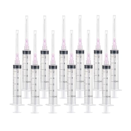 20 Pack 10ml Syringes with 18 Gauge 1.5 inch, Sterile Luer Lock Lab Syringes for Scientific Measuring and Refilling, Individual Package - color: 20 Pack, size: 10ml 18Ga 1.5"(Luer Lock)