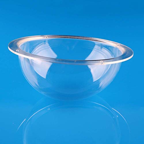 Trolleyshop Diameter 3.15inch/80mm w/ 4 Holes Clear Acrylic Flange Plastic Hemisphere Indoor/Outdoor CCTV Replacement Clear Dome Camera Cover Security Dome Camera Housing | Clear Hemisphere Indoor/Outdoor Camera Dome Cover Security Surveillance Dome Camer