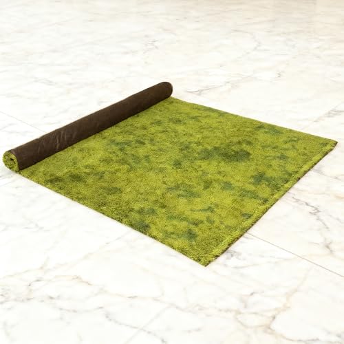 Artificial Grass Mat 4x3.3 Ft - Realistic & Soft Synthetic Turf, Fake Grass Carpet for Indoor Outdoor Use, Backyard, Patio, Balcony Decor (Green) (Pastoral Green) - color: Pastoral Green
