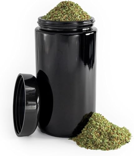 Infinity Jars 500 ml UV Glass Airtight Jar for Coffee, Tea, Herbs, Spices