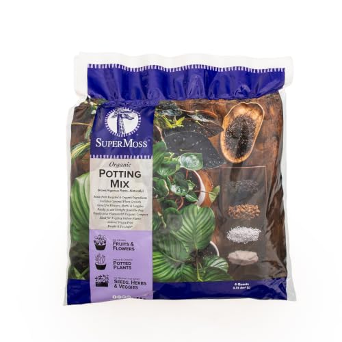 SuperMoss (01999) Organic Recycled Green Material Potting Mix, 4 Quart - size: 128 Ounce (Pack of 1)