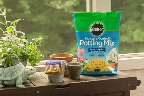 Miracle-Gro Moisture Control Potting Mix, 16 qt. (2-Pack) - size: 2-Pack, style: 16 qt.