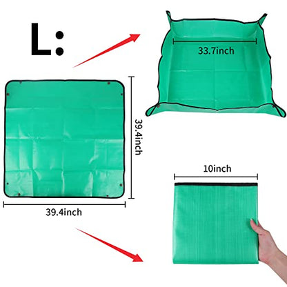 39.4" x 39.4" Extra Large Plant Repotting Mat, Waterproof Repotting Tray for Indoor Plants Potting Soil, Gardening Tray Mat, Portable Potting Tray Soil Mat for Indoor House Plants Succulents Orchid - size: Extra Large 39.4 x 39.4"
