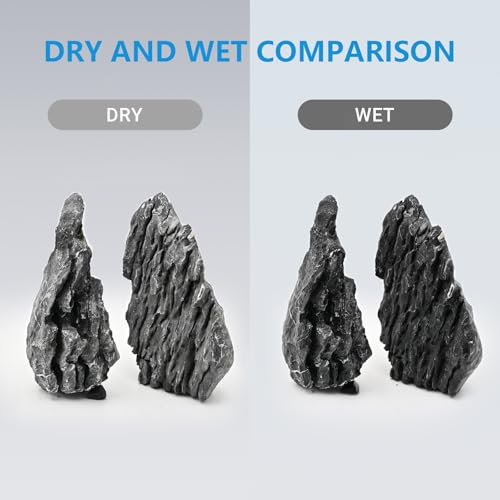 KINGRUI Natural Aquarium Rocks Seiryu Rock Stone 20lb Dragon Stone for Aquarium Landscaping Models Fish Tank Decoration Reptile and Amphibian enclosures 3 to 7 inch - size: 20lb(3-7inch)