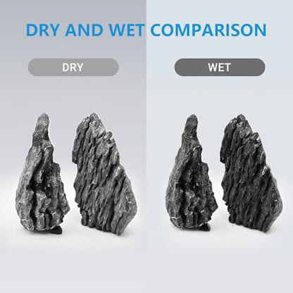 KINGRUI Natural Aquarium Rocks Seiryu Rock Stone 20lb Dragon Stone for Aquarium Landscaping Models Fish Tank Decoration Reptile and Amphibian enclosures 3 to 7 inch - size: 20lb(3-7inch)