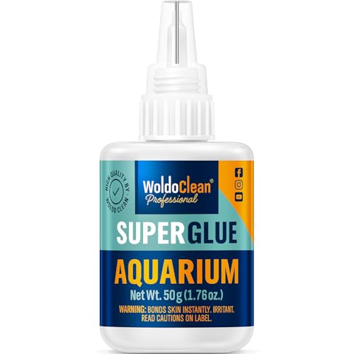 WoldoClean Aquarium Super Glue Gel 50g Fish Safe - Reef Coral Rock Plants