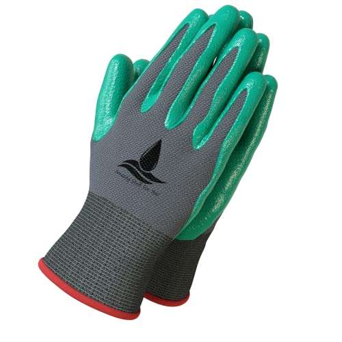 Garden Gloves Women and Men 2 pairs, Super Grippy Texture for Gardening and Work Activities - S,M,L Sizes (Medium) - size: Medium (2 Pair)