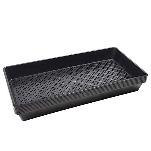BeGrit 1020 Mesh Bottom Trays with Holes for Seed Starting Germination - color: 6 Pack 1020 Mesh Tray
