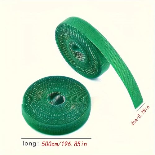 590.55 Inches / 3 Rolls Reusable Plant Ties - Green Flexible Support Straps for Vines, Flowers and Garden Plants - Ideal for Indoor and Outdoor Use, The Top Choice for Gardening Enthusiasts