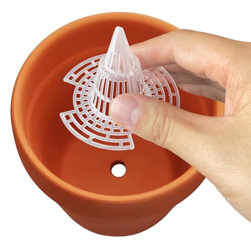 40Pcs Cone Flower Pot Hole Mesh, Upgraded Pot Mesh Drainage Screens for Keeping Soil from Flowing- Breathable Gasket-Drainage Netting for Bonsai (40)