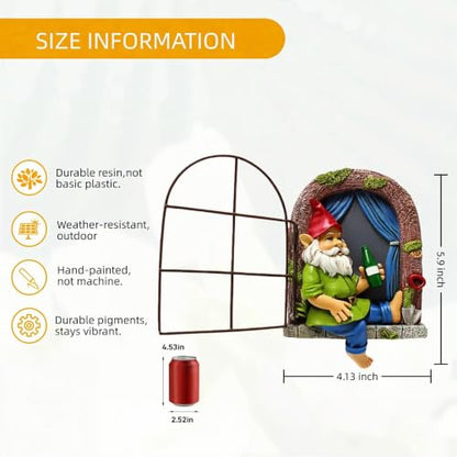 5.9in,tree faces decor outdoor,tree faces,tree decorations,fairy door - style: Small - tree decor
