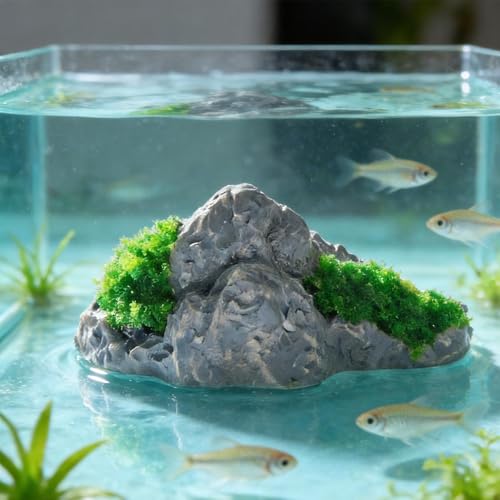 2Pcs Diorama Rocks Fake Rock Miniature Stone Statue for Diorama Supplies, Micro Train Landscape, Railway Sand Table, Zen Garden Accessories (Style1, 4.3x2cm) - color: Style1