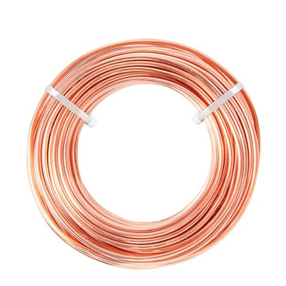 8 Gauge/ 3.2 mm 19.5 Feet 1 Pound 99.9% Dead Soft Copper Wire for Electroculture Gardening, Jewelry Making, Beading, Science Projects - size: 8 Gauge/ 3.2 mm, style: 1 Pound