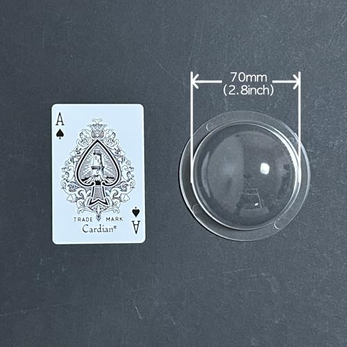 KAYNEY Acrylic Dome with Flange Clear Plastic Hemisphere – Transparent Case for CCTV, Camera Lens, Jewelry, Collectibles & Miniatures – Dustproof Cover for Delicate Items (2.8inch / 70mm) - size: 2.8inch / 70mm