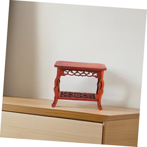 Jade Base Wooden Bonsai Display Holder Plant Stand Indoor Office Desk Carved Pedestal for Small Craft Sculpture Display Holder Home Decor 5.11 X 4.13 X 3.22 in