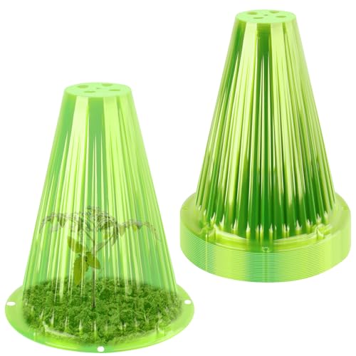 20 Pack Garden Cloches for Plants, Reusable Bell Plant Cover - color: Green 20pc