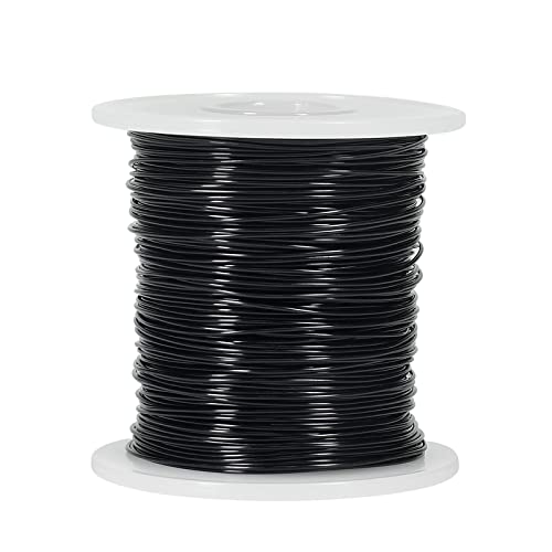 Tenn Well 328ft 20 Gauge 0.8mm Aluminum Wire Black Soft for Jewelry | Soft craft wire for beading, sculpting, bonsai training, crafting - color: Black, size: 20 Gauge