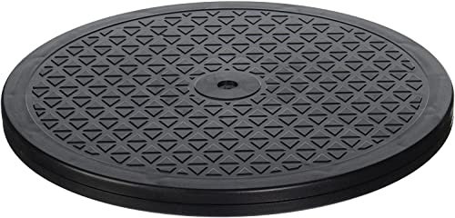 LapWorks 12-inch Heavy-Duty Swivel Base, Lazy Susan Turntable and Computer Monitor Stand, Durable ABS Material, 360 Degree Rotation, 150 lbs Capacity - size: 12-Inch