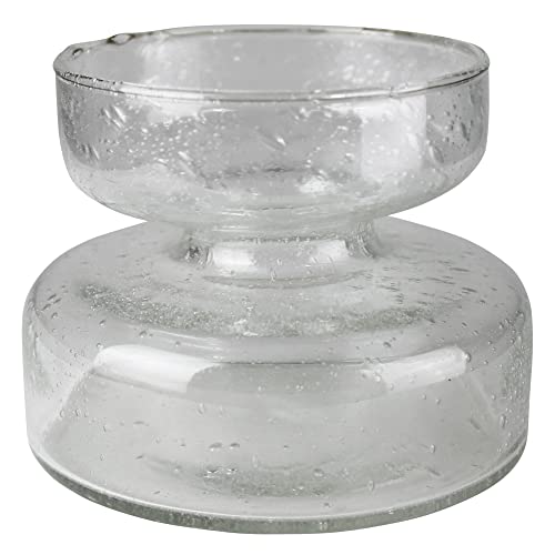 Seeded Glass Amaryllis Bulb Vase, Clear, 1-Count