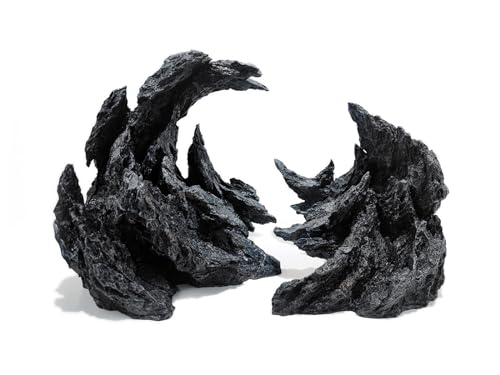 Allcolor Fish Tank Decor Rocks.Aquarium Decoration Model.Easy Superior Aquascape (Perched Canyon-15inch) - style: Perched Canyon-15inch