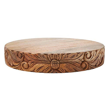 Santa Barbara Design Studio Glass Dome with Carved Base - Large