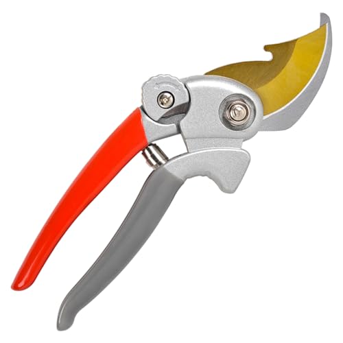 Ultra Sharp Germany Titanium Steel Pruning Shears - Cuts 3X Easier, Weak Hand Arthritis Snips, Rust-Resistant, Effortlessly 1-Inch Cut Capacity Garden Scissors, Ergonomic Handle (gt-04, 1)