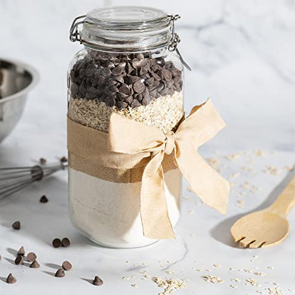 Glass Jars with Airtight Lids 67 oz