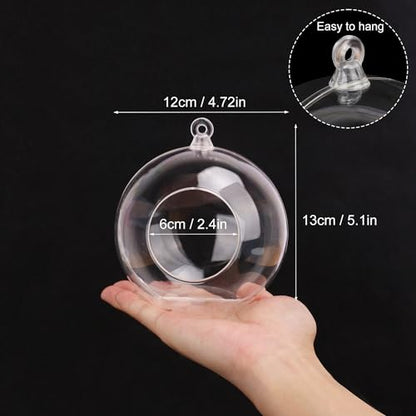 19 Pcs 4.72 Inch Hanging Tealight Candle Holder, Hanging Tealight Holder Globe for Wedding, Christmas, Party, Centerpiece Accessory and Home Decor by KUKLIPJIM. - size: 19 Pcs 4.72 Inch Tealight Candle Holder