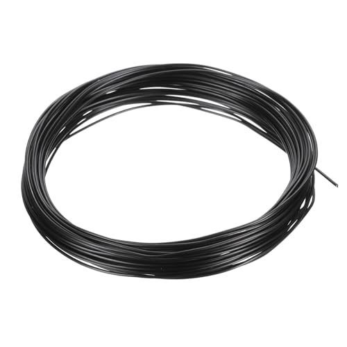 PATIKIL 1 Roll of 32.8 Feet 1mm Bonsai Training Wire, Black | Floral Wire Stems, Anodized Aluminum Tree Wire for Gardening Branch Fixing