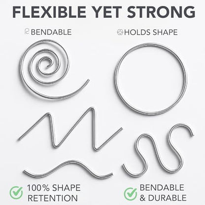 Mr. Pen- 15 Gauge Aluminum Craft Wire, 1.5 mm, 32.5 Feet, Bendable Metal Wire for Sculpting, Jewelry, Floral and Wreath Making, Crafting, Christmas Ornaments, Beading, Bonsai Training - size: 32.5 Feet x 0.059 Inches