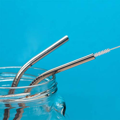 Boao 4 Pcs Feeding Tube Brushes Long Pipe 1/6 Inch and 3/8 Inch Diameter | 32 Inches Long Cleaners Straw Cleaning Brushes Flexible Stainless-Steel Brushes With Soft Nylon Heads Clean Feeding Tubes - size: 1/6 Inch and 3/8 Inch Diameter