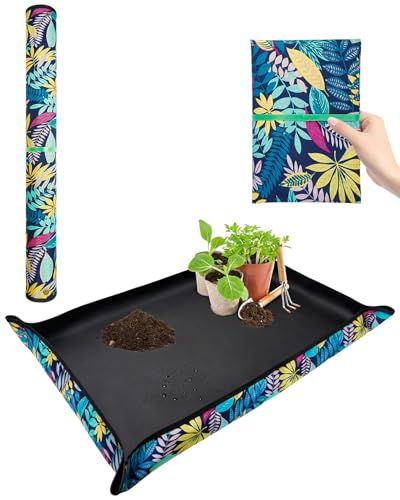 Extra Repotting Mat, Gardening potting mat for Indoor Plants, 43.5"x 29.5" - color: Prints-43.5