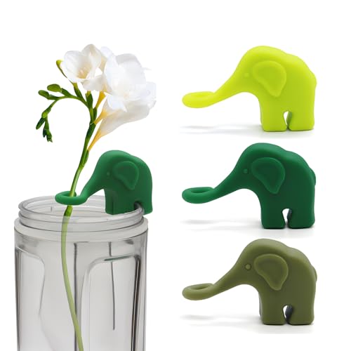 3PCS Elephant Shaped Plant Propagation Buddy Friends, Cute Plant Cutting Holder Support Bud, Indoor Garden Pole Sticks Support Stakes for Buds, Stems, Shoots and Cuttings