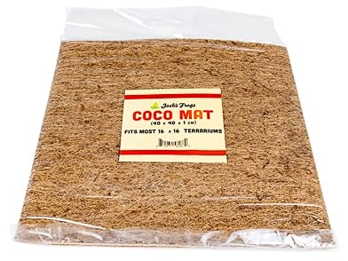 Josh's Frogs Coco Mat- Substrate or Terrarium Background (16"x16") - size: 16"x16"