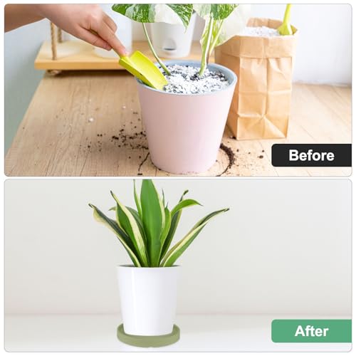 M METERXITY Ceramic Plant Saucer, 6.3 Inch Plant Water Catcher Tray, Plant Pot Saucers for Indoor/Outdoor Plants/Flower Drainage Drip Water Tray [Round Dark Green] - color: Dark Green