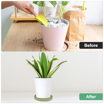 M METERXITY 2-Pack Ceramic Plant Saucer, 6.3 Inch Plant Water Catcher Tray, Plant Pot Saucers for Indoor/Outdoor Plants/Flower Drainage Drip Water Tray [Round Dark Green] - color: Dark Green