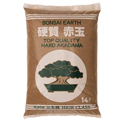 Three‑Line Hard Akadama (Fine Grain 1–2mm, 22 lb / 14L) – Premium Japanese Bonsai Soil | High Structural Hardness | Ideal for Cuttings, Seedling Cultivation & Shito, Mame - size: Fine grain