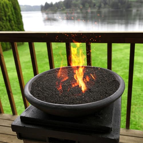 TOPZEA 12 LB Black Lava Rocks Sand for Plants, Potting Soil Decorative Landscaping Gritty Pumice, Crushed Volcanic Stone Gravel for Bonsai Succulent Cactus, Top Dressing, Vase Filler, Fairy Gardening