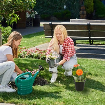 100 Packs 4 5 6 Inch Nursery Pots, Plastic Nursery Pots for Plants with Drainage Holes, Seed Starting Garden Pots of Flower Plant Container for Succulents, Transplanting (100, 5 Inch) - size: 5 Inch