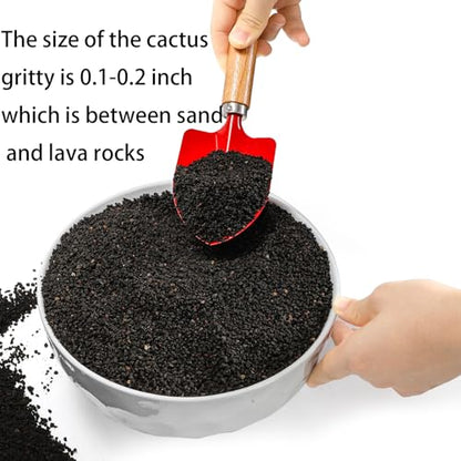 TOPZEA 12 LB Black Lava Rocks Sand for Plants, Potting Soil Decorative Landscaping Gritty Pumice, Crushed Volcanic Stone Gravel for Bonsai Succulent Cactus, Top Dressing, Vase Filler, Fairy Gardening