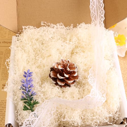 Artificial Moss, Fake MossDecorative, Gift Wrapping Beige 3.5oz - color: Beige
