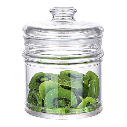 35 oz Reinforced Small Acrylic Storage Jar, Airtight Lid Cookie Jar | Suitable for Cookies, Dried Fruits, Nuts, Herbs,Cereals,etc - size: Standard 1030 ml