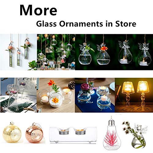 Sziqiqi Glass Guardian Angel Hanging Bud Vase, Plant Containers, 8Pcs - size: 8pcs