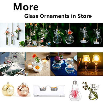 Sziqiqi Glass Guardian Angel Hanging Bud Vase, Plant Containers, 8Pcs - size: 8pcs