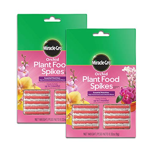 Miracle-Gro Orchid Plant Food Spikes, 2-Pack, 10 Spikes Per Pack - size: 10 Spikes (2 Pack), style: Plant Food Spikes